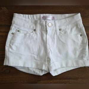 No Boundaries Juniors 1 White Denim Shorts